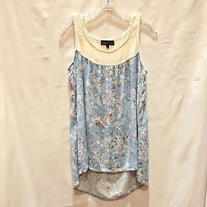 North River Outfitters, Lightweight cotton, Tank top, Scalloped trim, Size Lg